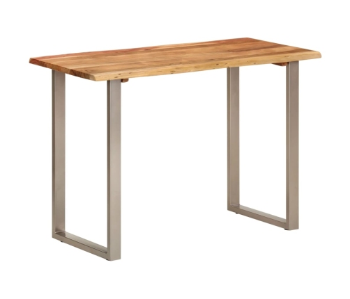 Mesa de comedor madera maciza de acacia 110x50x76 cm