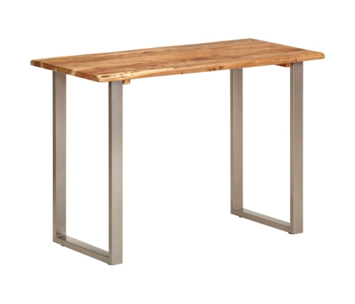 Mesa de comedor madera maciza de acacia 110x50x76 cm