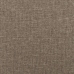 Cama box spring con colchón tela gris taupe 80x200 cm