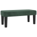 Cama box spring con colchón terciopelo verde oscuro 90x200 cm