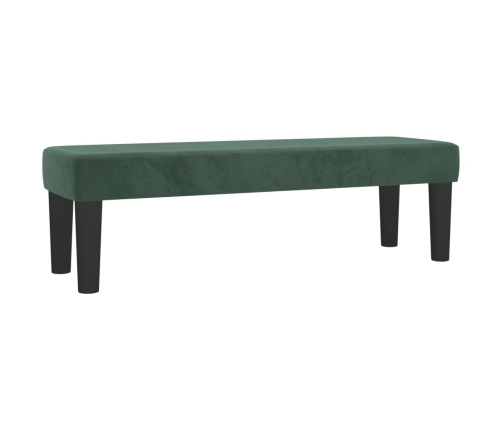 Cama box spring con colchón terciopelo verde oscuro 140x200 cm