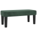 Cama box spring con colchón terciopelo verde oscuro 90x190 cm