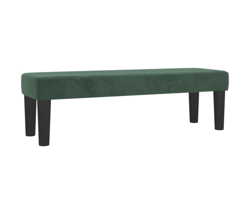 Cama box spring con colchón terciopelo verde oscuro 200x200 cm