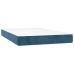 Cama box spring con colchón terciopelo azul oscuro 120x200 cm
