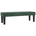 Cama box spring con colchón terciopelo verde oscuro 140x190 cm