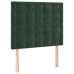 Cama box spring con colchón terciopelo verde oscuro 90x200 cm