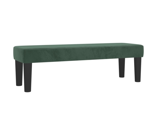 Cama box spring con colchón terciopelo verde oscuro 140x190 cm