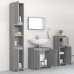 Set de muebles de baño 4 pzas madera contrachapada gris sonoma