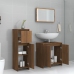 Set de muebles baño 3 pzas madera contrachapada roble marrón