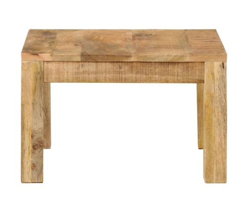 Mesa de centro de madera maciza de mango 55x55x35 cm