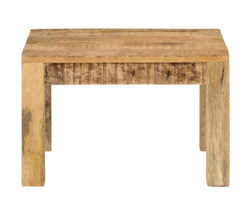 Mesa de centro de madera maciza de mango 55x55x35 cm