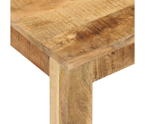 Mesa de centro de madera maciza de mango 55x55x35 cm