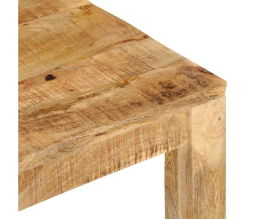 Mesa de centro de madera maciza de mango 55x55x35 cm