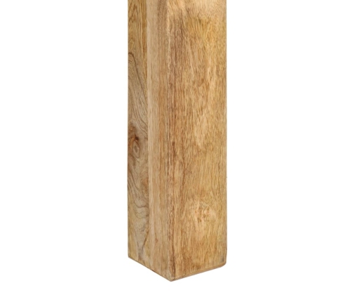 Mesa de centro de madera maciza de mango 55x55x35 cm