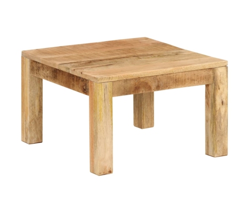 Mesa de centro de madera maciza de mango 55x55x35 cm