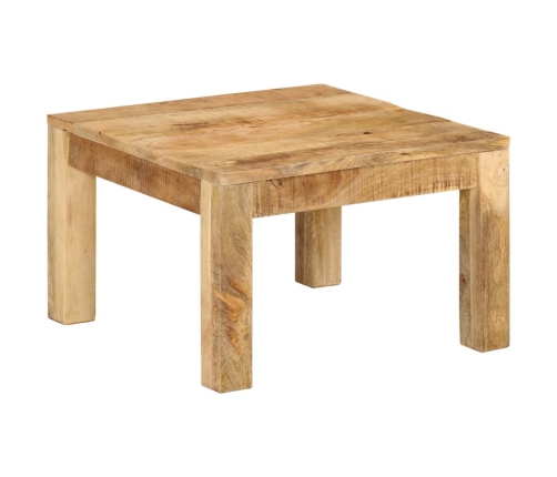 Mesa de centro de madera maciza de mango 55x55x35 cm