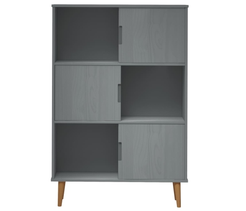 vidaXL Librería MOLDE madera maciza de pino marrón 90x35x133,5 cm