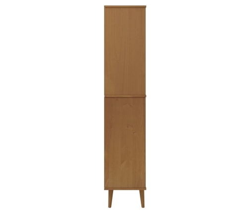 Librería MOLDE madera maciza de pino marrón 85x35x170,5 cm