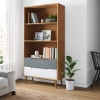 Librería MOLDE madera maciza de pino marrón 85x35x170,5 cm