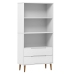 Librería MOLDE madera maciza de pino blanco 85x35x170,5 cm