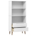 Librería MOLDE madera maciza de pino blanco 85x35x170,5 cm