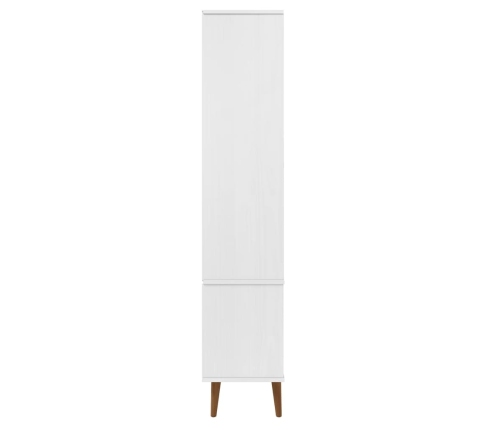 Mueble vitrina MOLDE madera maciza de pino blanco 90x35x175 cm