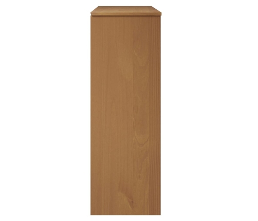 Aparador superior MOLDE madera maciza pino marrón 90x35x100 cm