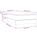 Cama box spring con colchón tela azul 80x200 cm