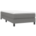 Cama box spring con colchón tela gris oscuro 90x190 cm