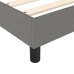 Cama box spring con colchón tela gris oscuro 100x200 cm