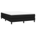 Cama box spring con colchón tela negro 140x190 cm