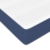 Cama box spring con colchón tela azul 140x190 cm
