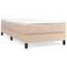 Cama box spring con colchón cuero sintético capuchino 100x200cm