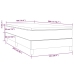 Cama box spring con colchón cuero sintético capuchino 100x200cm