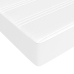 Cama box spring con colchón cuero sintético blanco 140x200cm