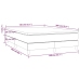 Cama box spring con colchón cuero sintético blanco 140x200cm
