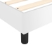 vidaXL Cama box spring con colchón cuero sintético blanco 200x200 cm