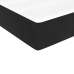 Cama box spring con colchón terciopelo negro 80x200 cm