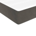 Cama box spring con colchón terciopelo gris oscuro 90x190 cm