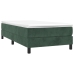 Cama box spring con colchón terciopelo verde oscuro 90x200 cm