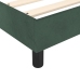 Cama box spring con colchón terciopelo verde oscuro 90x200 cm