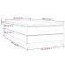 Cama box spring con colchón terciopelo verde oscuro 90x200 cm