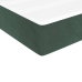 vidaXL Cama box spring con colchón terciopelo verde oscuro 100x200 cm