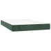 vidaXL Cama box spring con colchón terciopelo verde oscuro 120x200 cm