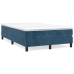 Cama box spring con colchón terciopelo azul oscuro 120x200 cm