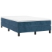 Cama box spring con colchón terciopelo azul oscuro 120x200 cm