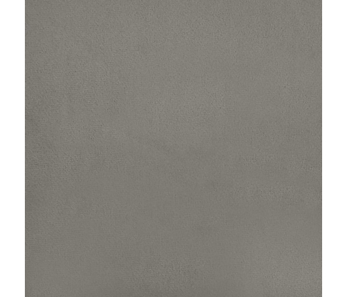 Cama box spring con colchón terciopelo gris claro 140x190 cm