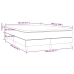 Cama box spring con colchón terciopelo gris claro 140x190 cm