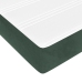 Cama box spring con colchón terciopelo verde oscuro 180x200 cm