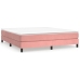 Cama box spring con colchón terciopelo rosa 180x200 cm